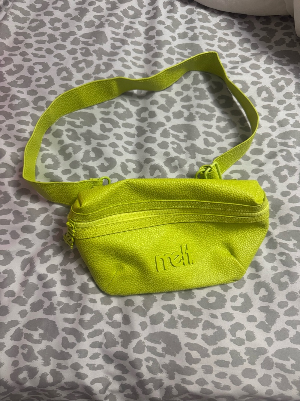 Neon Yellow Crossbody Belt Bag